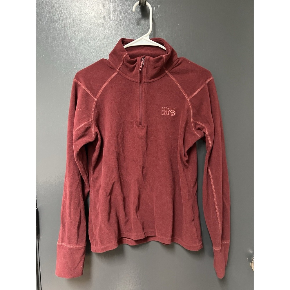 Mountain Hardwear Pullover Women's Size M 1/4 Zip Fleece Red